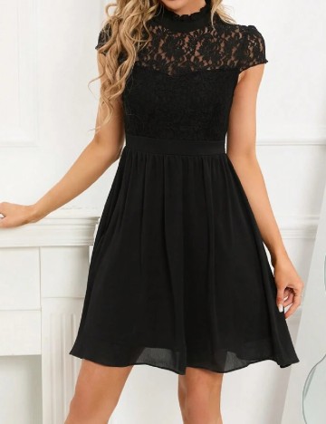 Rochie scurta Homeyee, negru