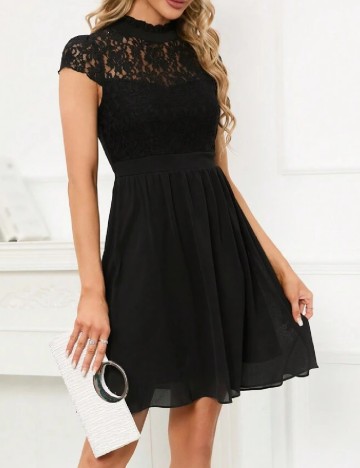 Rochie scurta Homeyee, negru