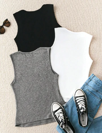 Set Maiouri 3 bucati SHEIN CURVE, mix culori