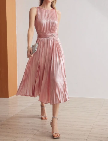 Rochie medie MOTF, roz