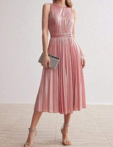 Rochie medie MOTF, roz