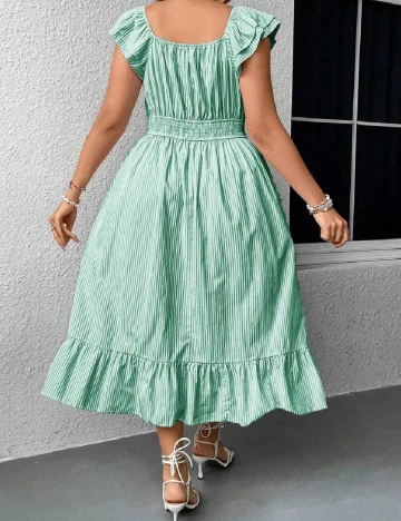 Rochie medie SHEIN CURVE, verde