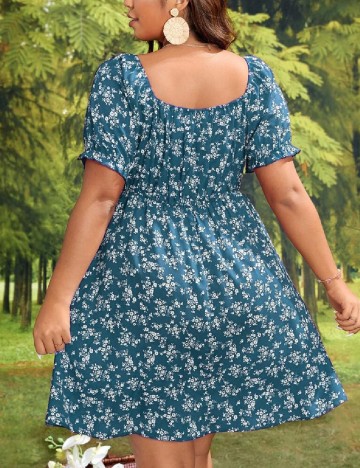 Rochie scurta SHEIN CURVE, albastru