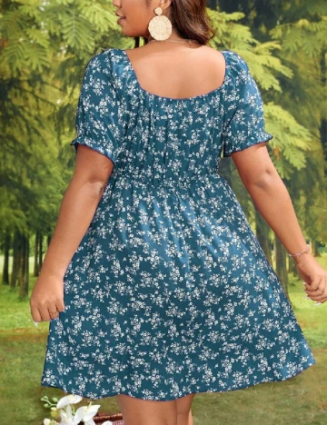 Rochie scurta SHEIN CURVE, albastru