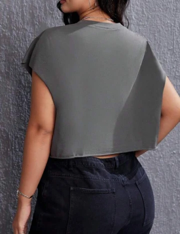 Tricou SHEIN CURVE, gri