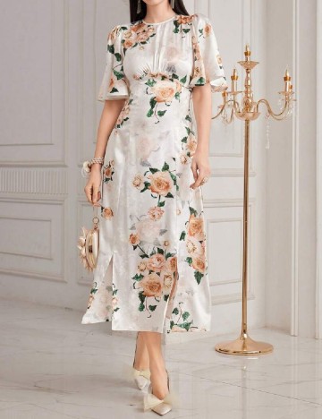 
						Rochie medie SHEIN, alb