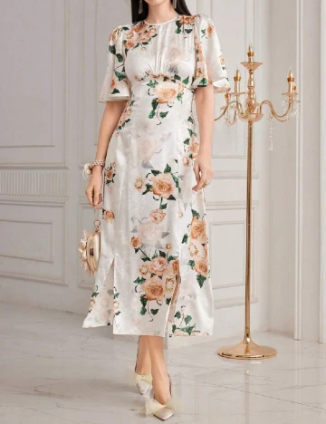 Rochie medie SHEIN, alb