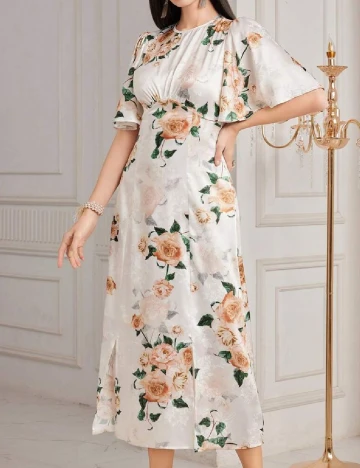 Rochie medie SHEIN, alb