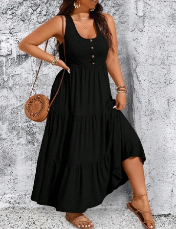 Rochie lunga SHEIN CURVE, negru