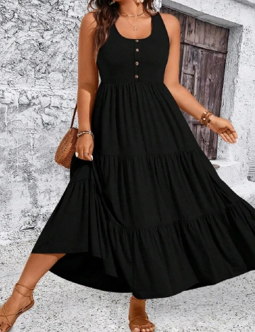 Rochie lunga SHEIN CURVE, negru