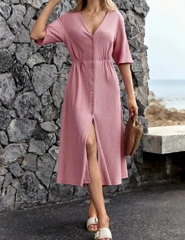 Rochie medie SHEIN, roz