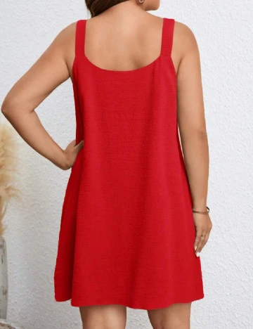 Rochie scurta SHEIN CURVE, rosu