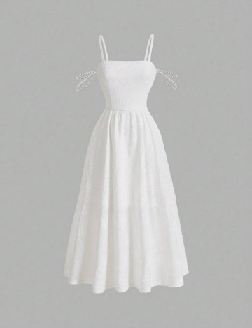 Rochie medie SHEIN, alb