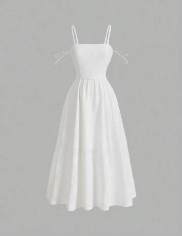 Rochie medie SHEIN, alb
