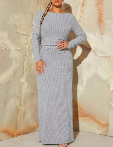 Rochie lunga SHEIN, gri