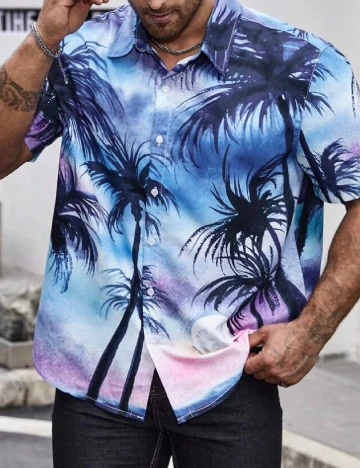 Camasa SHEIN Plus Size Men, mix culori