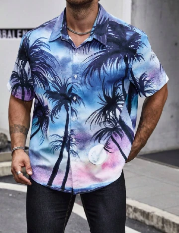 Camasa SHEIN Plus Size Men, mix culori