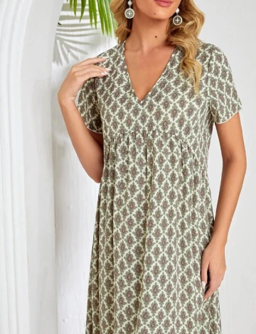 Rochie lunga Emery Rose, verde Verde