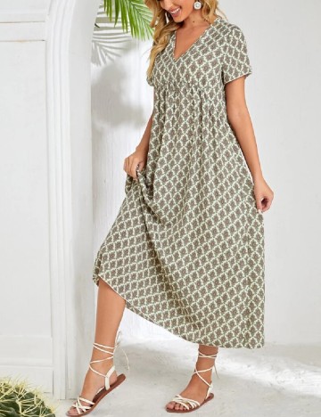 Rochie lunga Emery Rose, verde