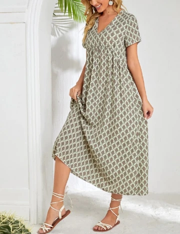 Rochie lunga Emery Rose, verde Verde