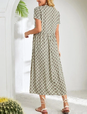 Rochie lunga Emery Rose, verde Verde