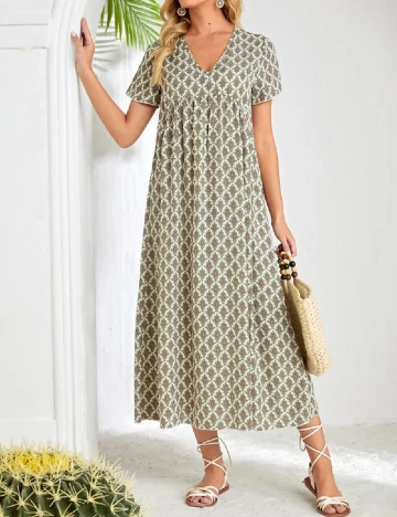 Rochie lunga Emery Rose, verde Verde