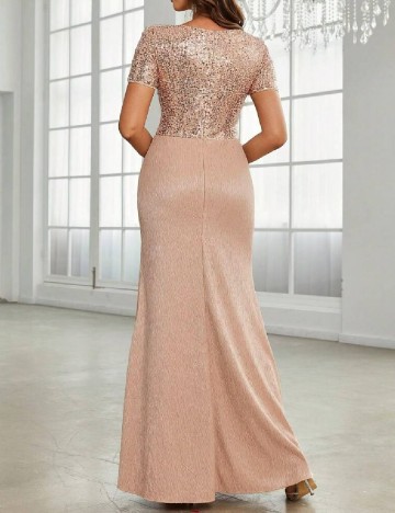 Rochie lunga SHEIN, crem