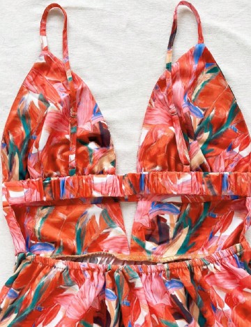 Rochie scurta SHEIN, portocaliu