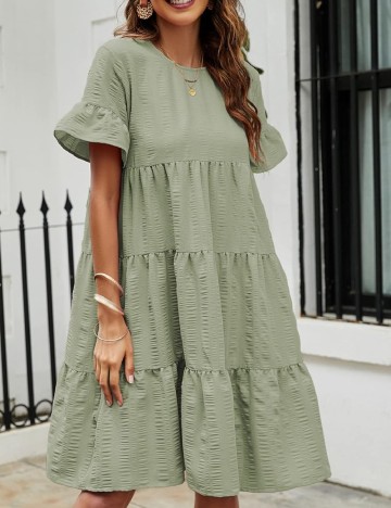 Rochie scurta SHEIN, verde