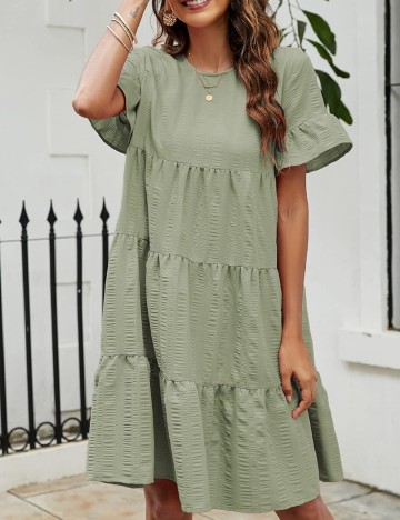 Rochie scurta SHEIN, verde