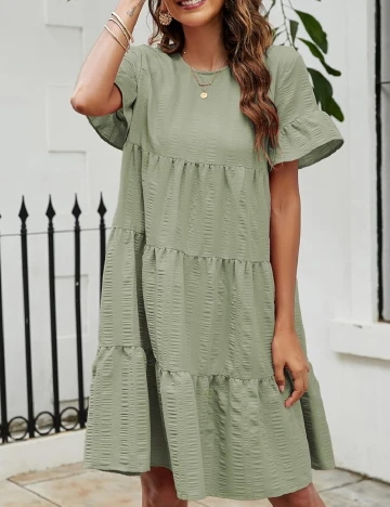 Rochie scurta SHEIN, verde