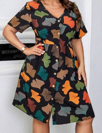 Rochie scurta SHEIN CURVE, negru