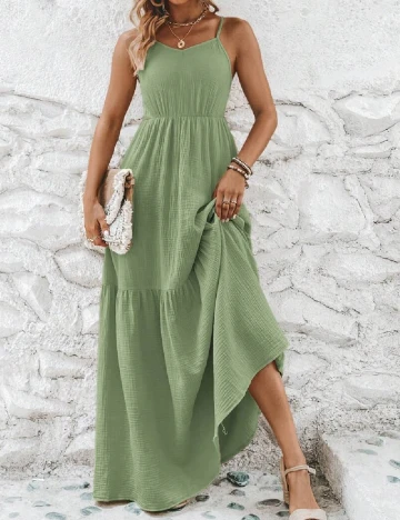 Rochie lunga SHEIN, verde