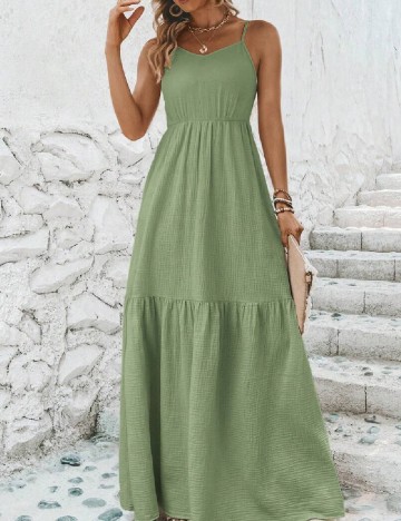 Rochie lunga SHEIN, verde