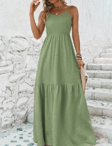 Rochie lunga SHEIN, verde