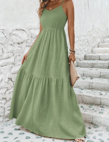 Rochie lunga SHEIN, verde