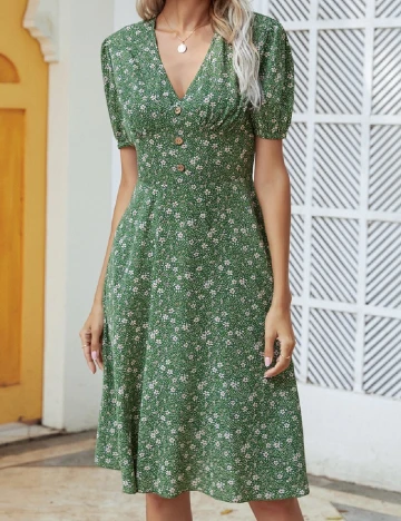 Rochie scurta SHEIN, verde