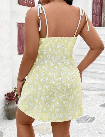 Rochie scurta SHEIN CURVE, galben