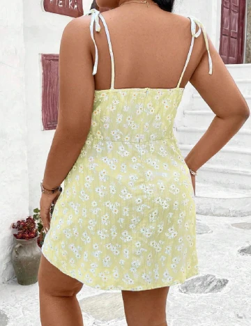 Rochie scurta SHEIN CURVE, galben