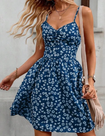 Rochie scurta SHEIN, albastru