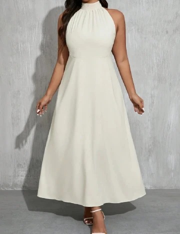Rochie lunga SHEIN CURVE, alb
