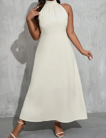 Rochie lunga SHEIN CURVE, alb