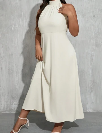 Rochie lunga SHEIN CURVE, alb