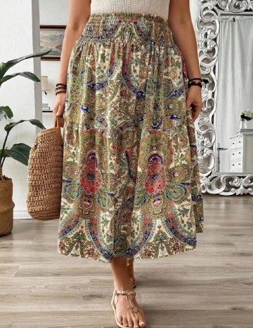 Fusta SHEIN CURVE, mix culori
