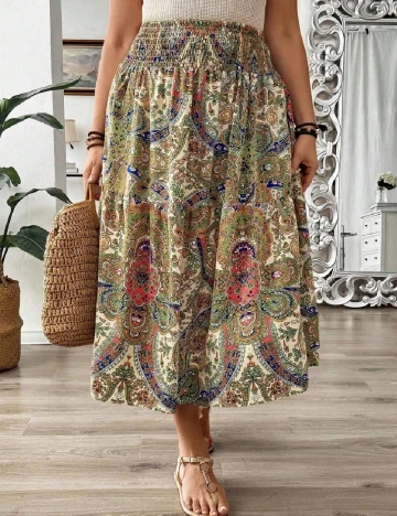 Fusta SHEIN CURVE, mix culori