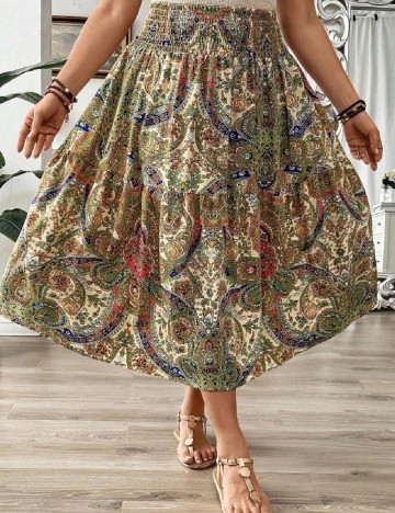 Fusta SHEIN CURVE, mix culori