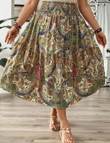 Fusta SHEIN CURVE, mix culori