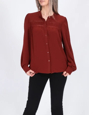 Camasa Vero Moda, caramiziu