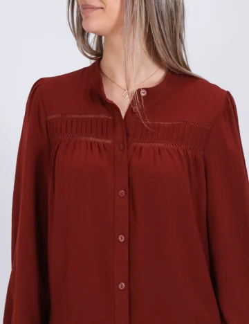 Camasa Vero Moda, caramiziu