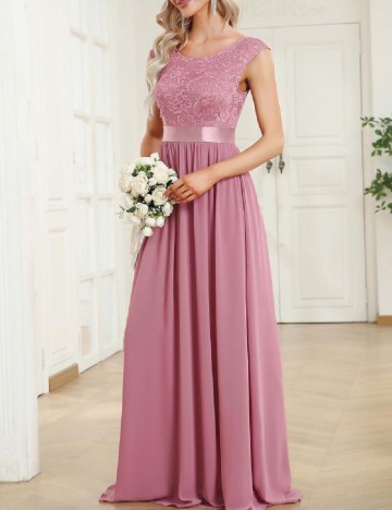 
						Rochie lunga Ever-Pretty, roz